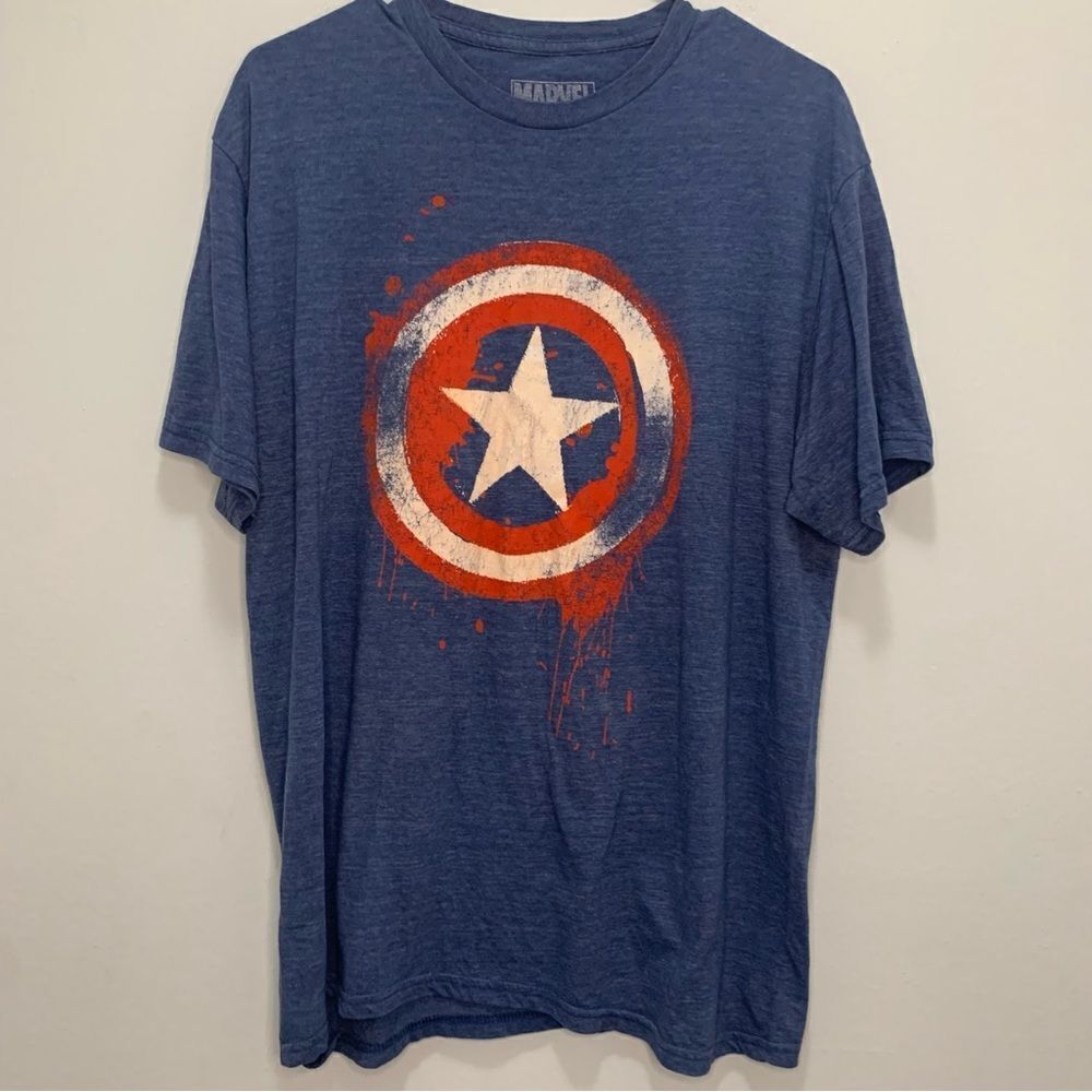 Marvel Captain America Shield T Shirt Size Large